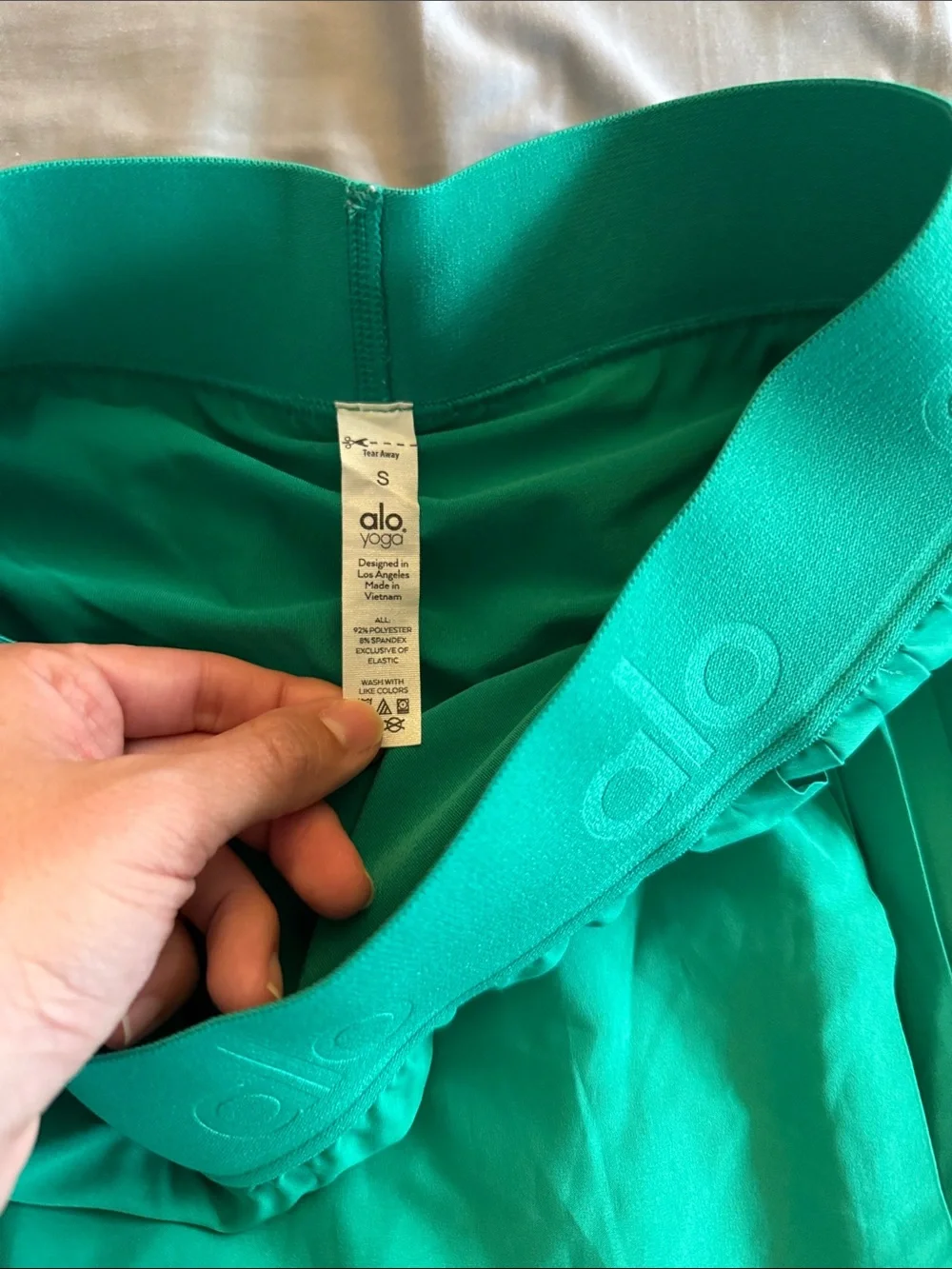 LIKE NEW ALO Aces Tennis Skirt, Emerald Green, size S